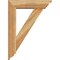 Ekena Millwork Traditional Traditional Rough Sawn Bracket w/ Offset Brace, Western Red Cedar, 6"W x 22"D x 30"H BKT0604X22X30TRA01RWR - alternate 4